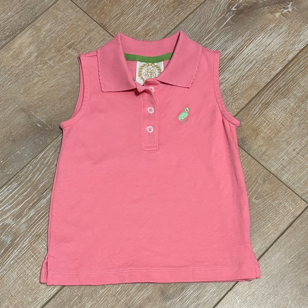 The Beaufort Bonnet company Pink Sleeveless Kids Polo Shirt
